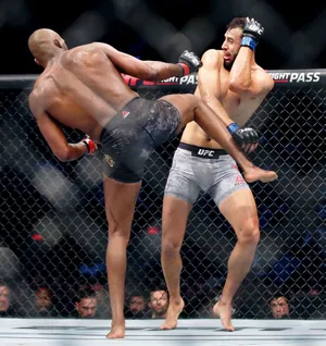 Dominick Reyes U F C High Kick Wallpaper