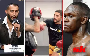 Dominick Reyes U F C Interview Trainingand Fight Moment Wallpaper