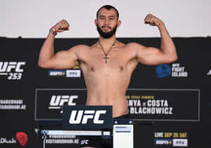 Dominick Reyes U F C Weigh In Pose Wallpaper