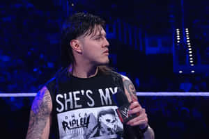 Dominik Mysterio Wrestling Promo Wallpaper