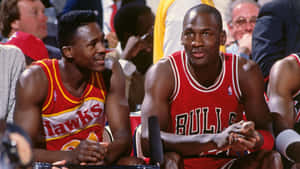 Dominique Wilkins Michael Jordan Basketball Photography Wallpaper