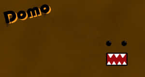 Domo Character Minimalist Design Wallpaper