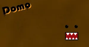 Domo Character Minimalist Design Wallpaper