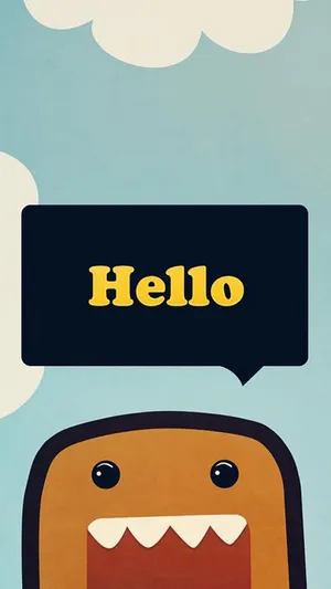 Domo Kun Greeting Wallpaper