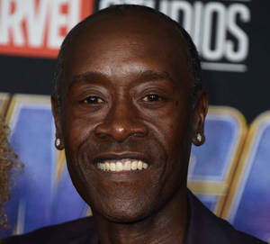 Don Cheadle With Marvel Wallpaper
