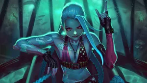 Don't Mess With Jinx From League Of Legends Wallpaper