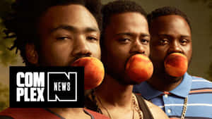 Donald Glover Peach Mouth Promo Wallpaper