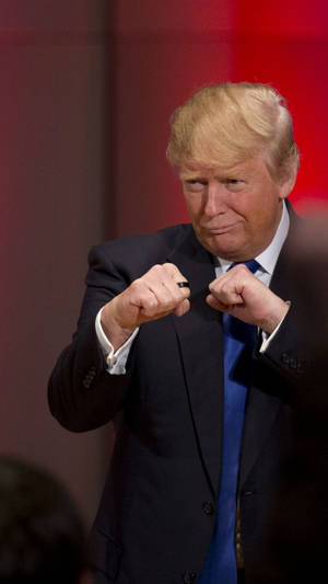 Donald Trump Ready To Take On His Critics! Wallpaper