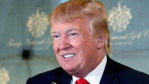 Donald Trump With Kind Smile Wallpaper