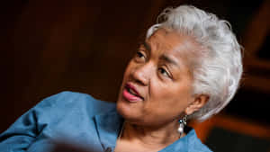Donna Brazile Delivering A Powerful Speech Wallpaper