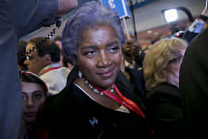 Donna Brazile Delivering A Speech Wallpaper