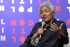 Donna Brazile Engaged In Discussion Wallpaper