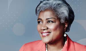 Donna Brazile Giving A Keynote Speech Wallpaper