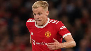 Donny Van De Beek Running Close-up Wallpaper