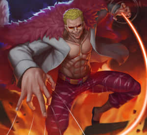 Donquixote Doflamingo, A Former Buster Call Warlord Of The One Piece World. Wallpaper