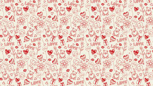 Doodle Art Love Heart Wallpaper