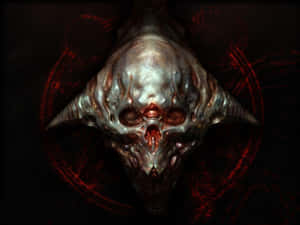 Doom 3 Logo Dark Background Wallpaper