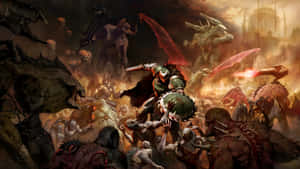 Doom Dark Ages Battle Wallpaper