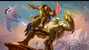 Doom Dark Ages Battle Wallpaper