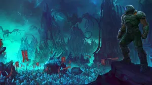 Doom Dark Ages Battle Wallpaper