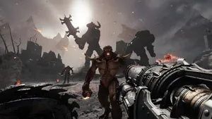 Doom Dark Ages Battle Wallpaper