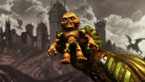 Doom Dark Ages Iconic Figurine Wallpaper