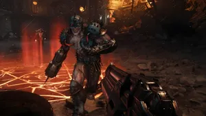 Doom Dark Ages Intense Combat Wallpaper