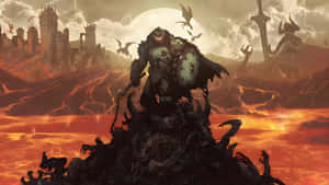 Doom Dark Ages Monster Rising Wallpaper