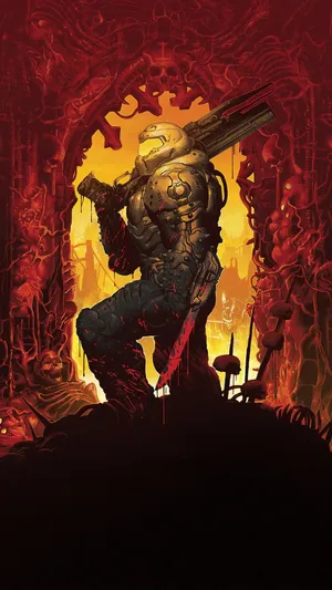 Doom Eternal Iphone Display Wallpaper