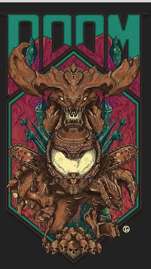 Doom T - Shirt By Savage Tees Wallpaper