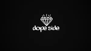 Dope Side Logo On A Black Background Wallpaper