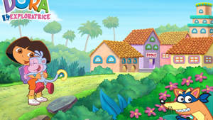 Dora The Explorer Boots Reunion Wallpaper