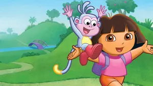 Dora The Explorer Gives A Smile Wallpaper