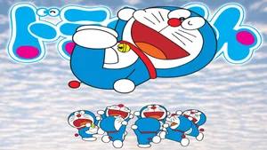 Doraemon In The Air Wallpaper
