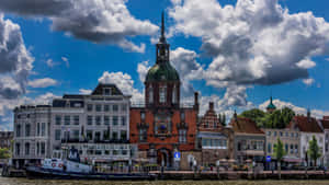 Dordrecht Waterfront Architecture Wallpaper