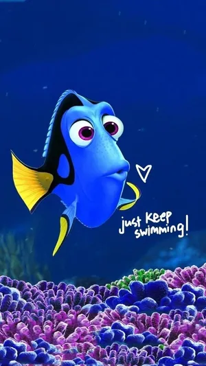 Dory Just Keep Swimming Disney Iphone Wallpaper