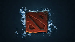 Dota 2 Brick Logo In Water Wallpaper