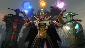 Dota 2 Invoker Unleashing His Power Wallpaper