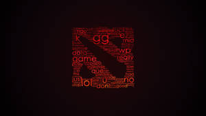 Dota 2 Logo Words Wallpaper