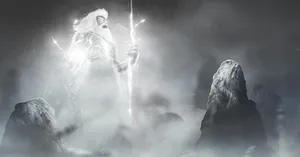 Dota 2 Zeus, The God Of Thunder, Unleashes His Wrath In Battle Wallpaper