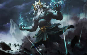 Dota 2 Zeus Unleashing Power Wallpaper