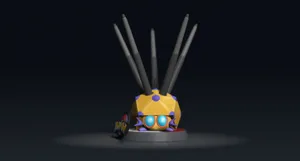 Dotteer With Textured Spikes Wallpaper