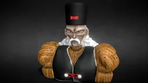 Dr Gero Red Ribbon Army Portrait Wallpaper