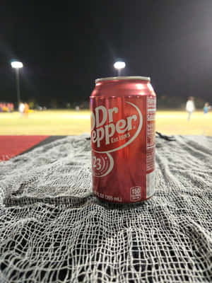 Dr Pepper Can Nighttime Soccer Game Wallpaper