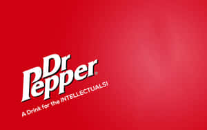 Dr Pepper Logo On A Red Background Wallpaper