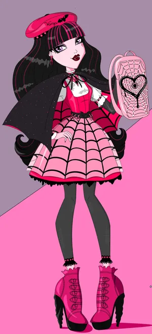 Draculaura Monster High Character Wallpaper