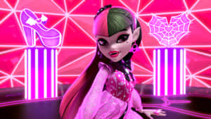 Draculaura Monster High Diva Pose Wallpaper