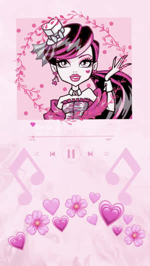 Draculaura Music Player Theme Wallpaper