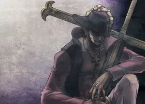 Dracule Mihawk, The Renowned Swordsman From One Piece Wallpaper