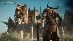 Dragon Age Inquisition Video Game Series Iron Bull Castle Wallpaper